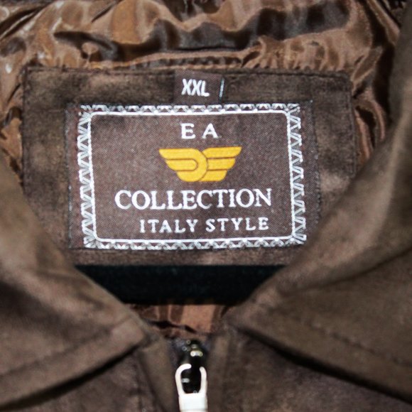 Black Faux Leather Jacket XXL - Picture 4 of 6